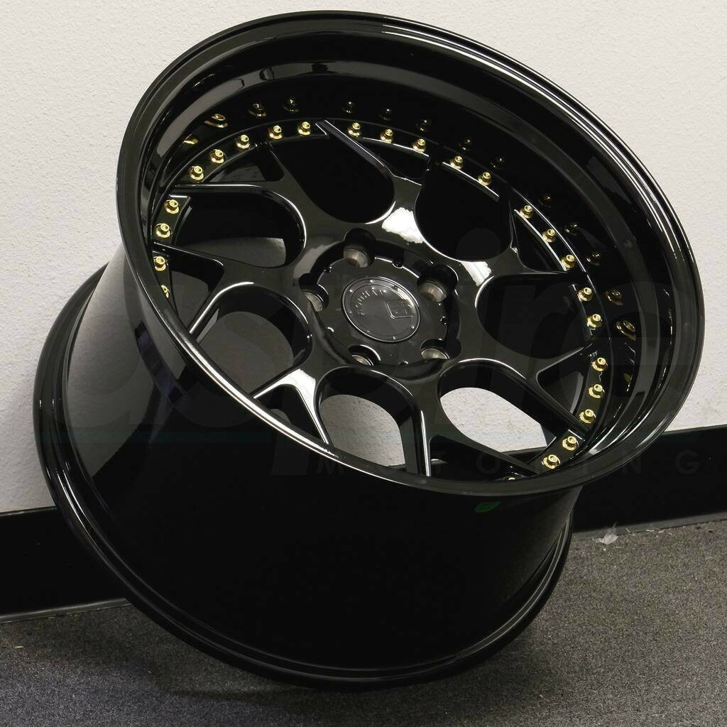 18 Inch Gloss Black Aodhan DS01 Wheels 18x9.5 5x114.3 +30 Set 4 | eBay