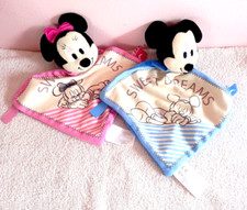 Mickey & Minnie Mouse Sweet Dreams Comforter Snuggle Comfort Blanket Snuggie x2