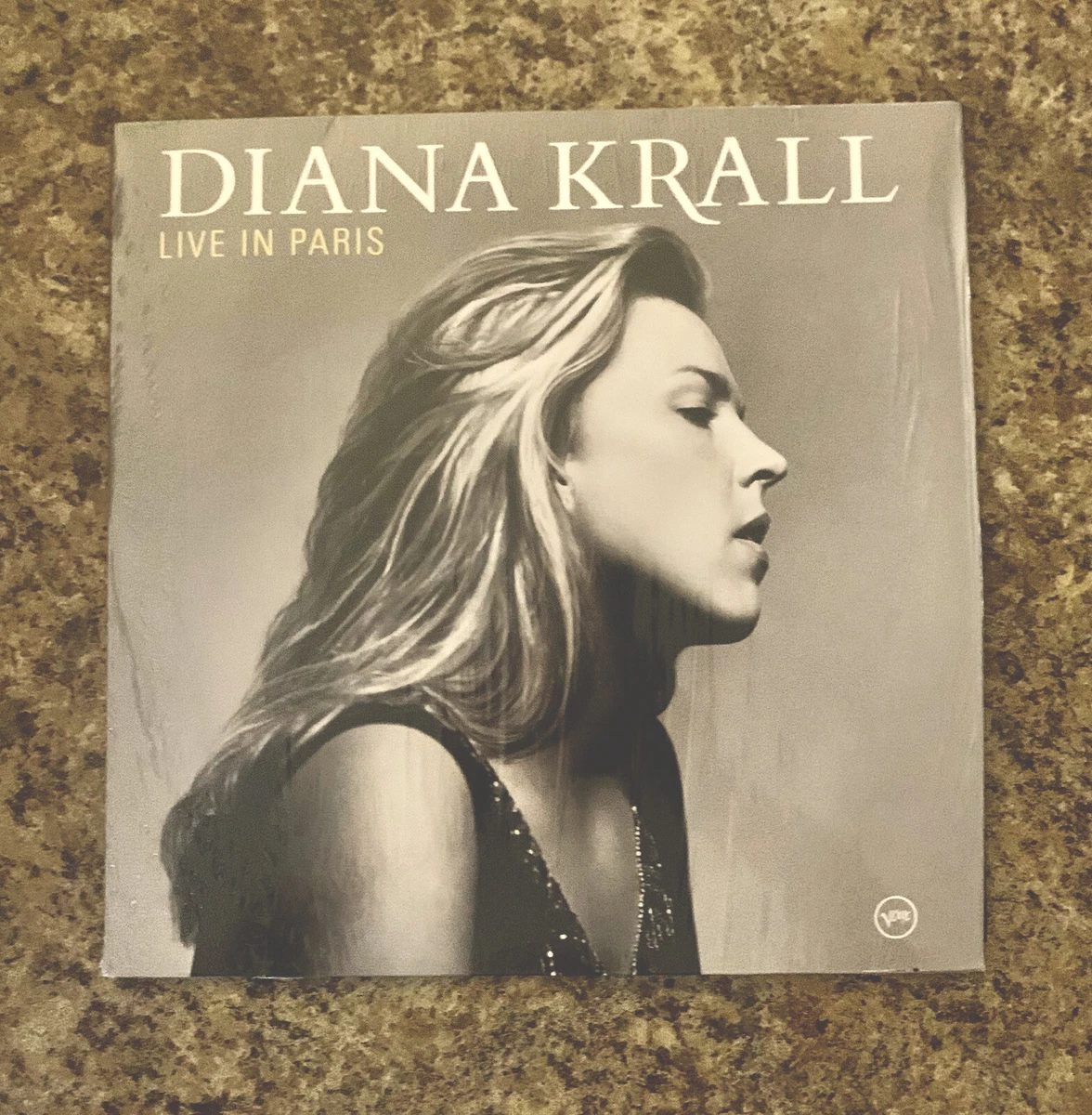 Diana Krall LIVE IN PARIS VERVE RECORDS Black Vinyl Record 2 LP