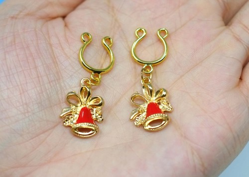 Non piercing christmas nipple jewelry