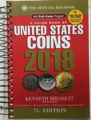 Coin Book Whitman 2018 A Guide Book Of United States Coins Spiral 464 pages