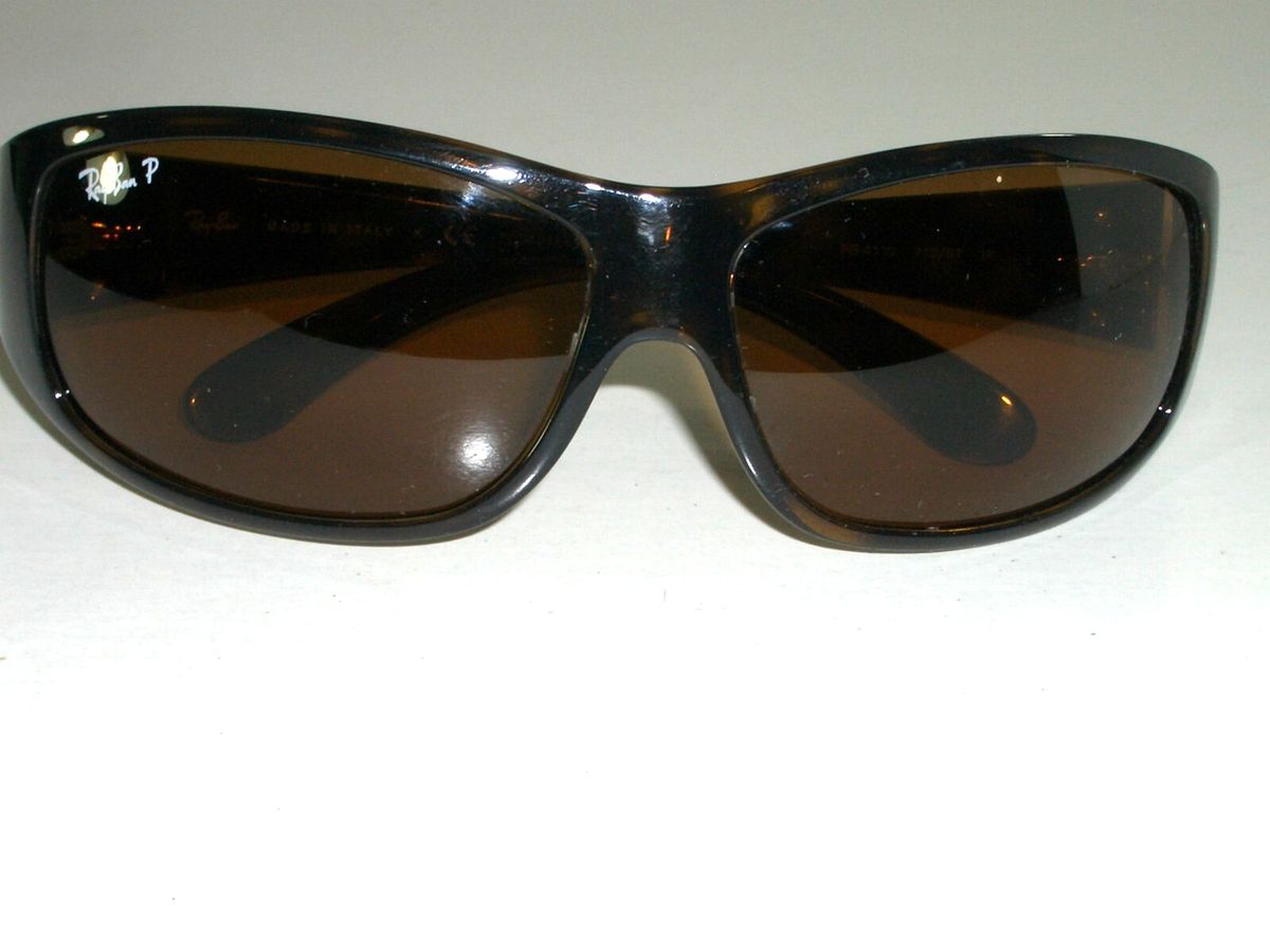 Ray Ban Sunglasses RB 4110 710/57 Polarized Italy RAY-BAN RB4110 710/57 THICK SHINY TORT COLOR BROWN POLARIZED  main image 3