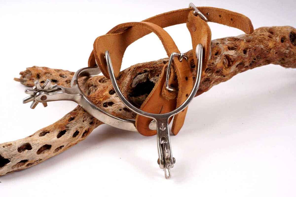 Paire De Mollettes Éperon Équitation Anglaise Vintage North And Judd - Adulte