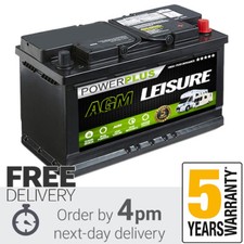 AGM LP100 100ah Popular Caravan Battery Leisure Type (85ah Replacement)