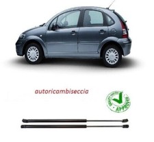 2 MOLLE A GAS COPPIA AMMORTIZZATORI COFANO PISTONI CITROEN C3 DAL 2002 AL 2008 