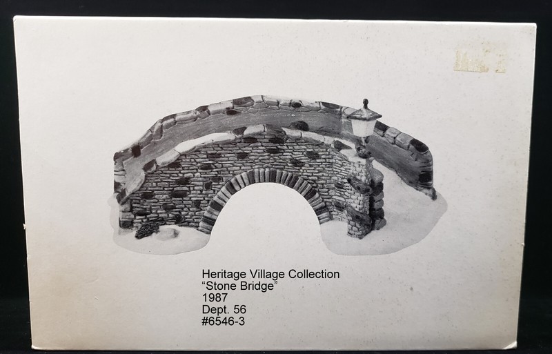 NIB The Heritage Village Collection "Stone Bridge" Department 56 Ceramic #6546-3