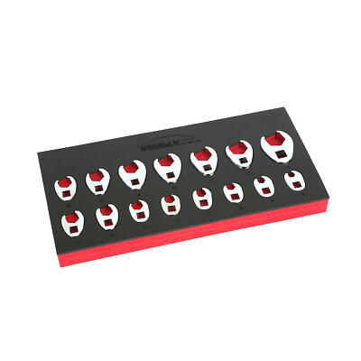 Crowfoot Wrench Set 1/2'' & 3/8'' Drive, Flare Nut Metric Crows Foot 8-24mm Wtench