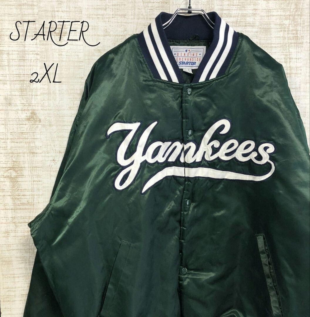 NEW YORK YANKEES STARTER GREEN SATIN FROM JAPAN