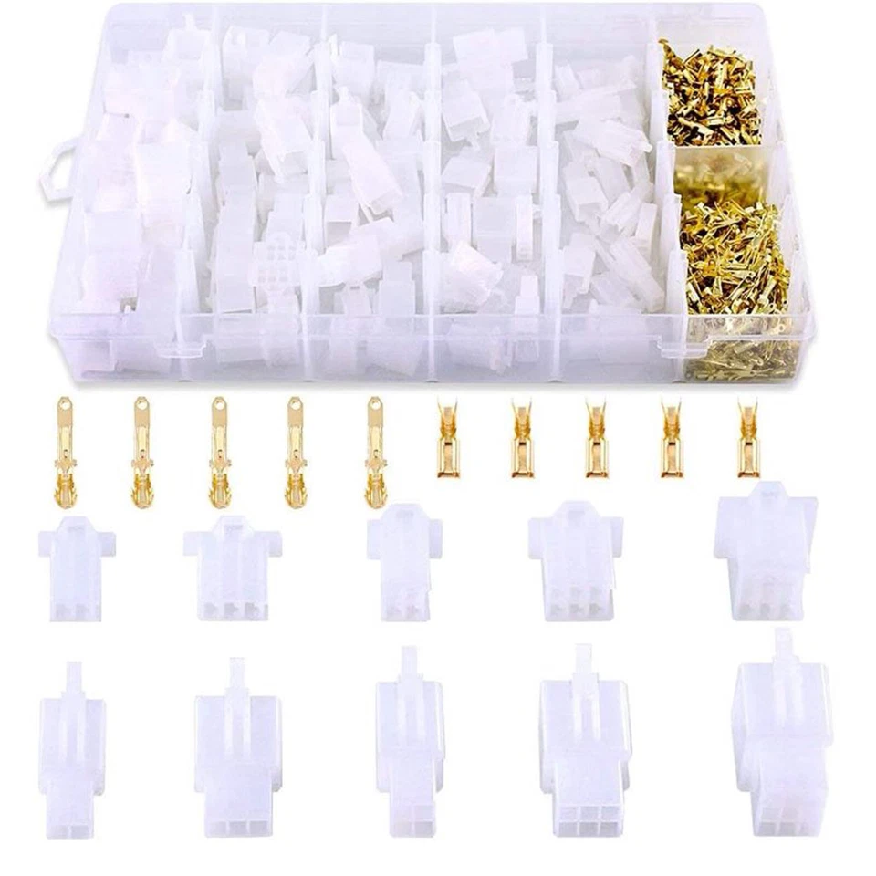 580PCS Car Auto Electrical 2.8mm 2 3 4 6 9Pin Wire Connector Motor Plug Terminal - image 4 of 4