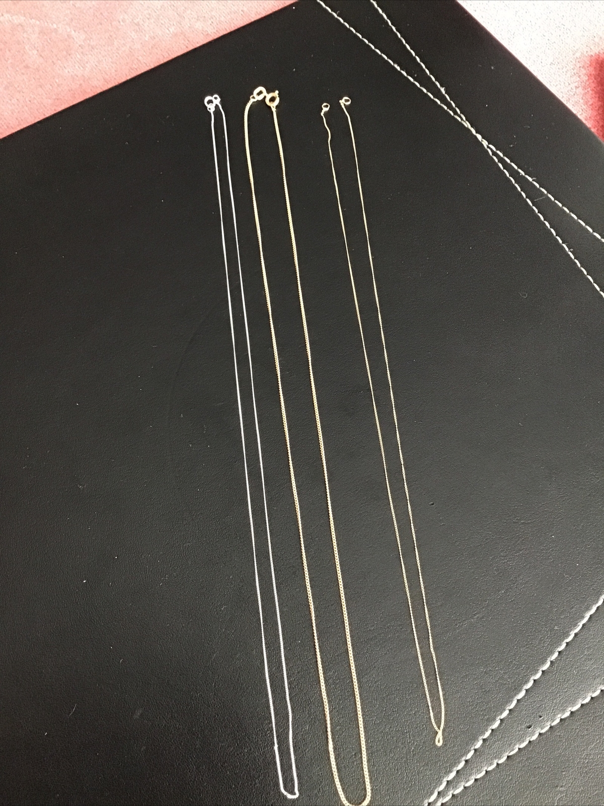 Three 9ct 375 Gold Chains eBay