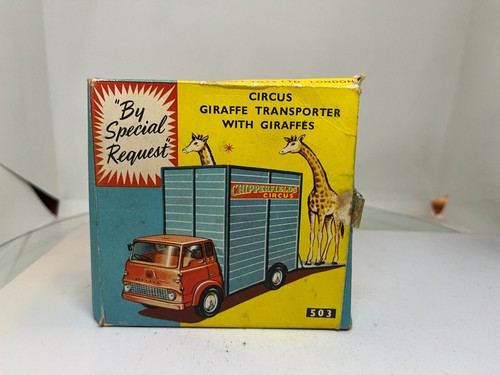 Corgi Toys 503 Chipperfield's Circus Giraffe Transporter Circa 1964-70 Boxed - Bild 2 von 22
