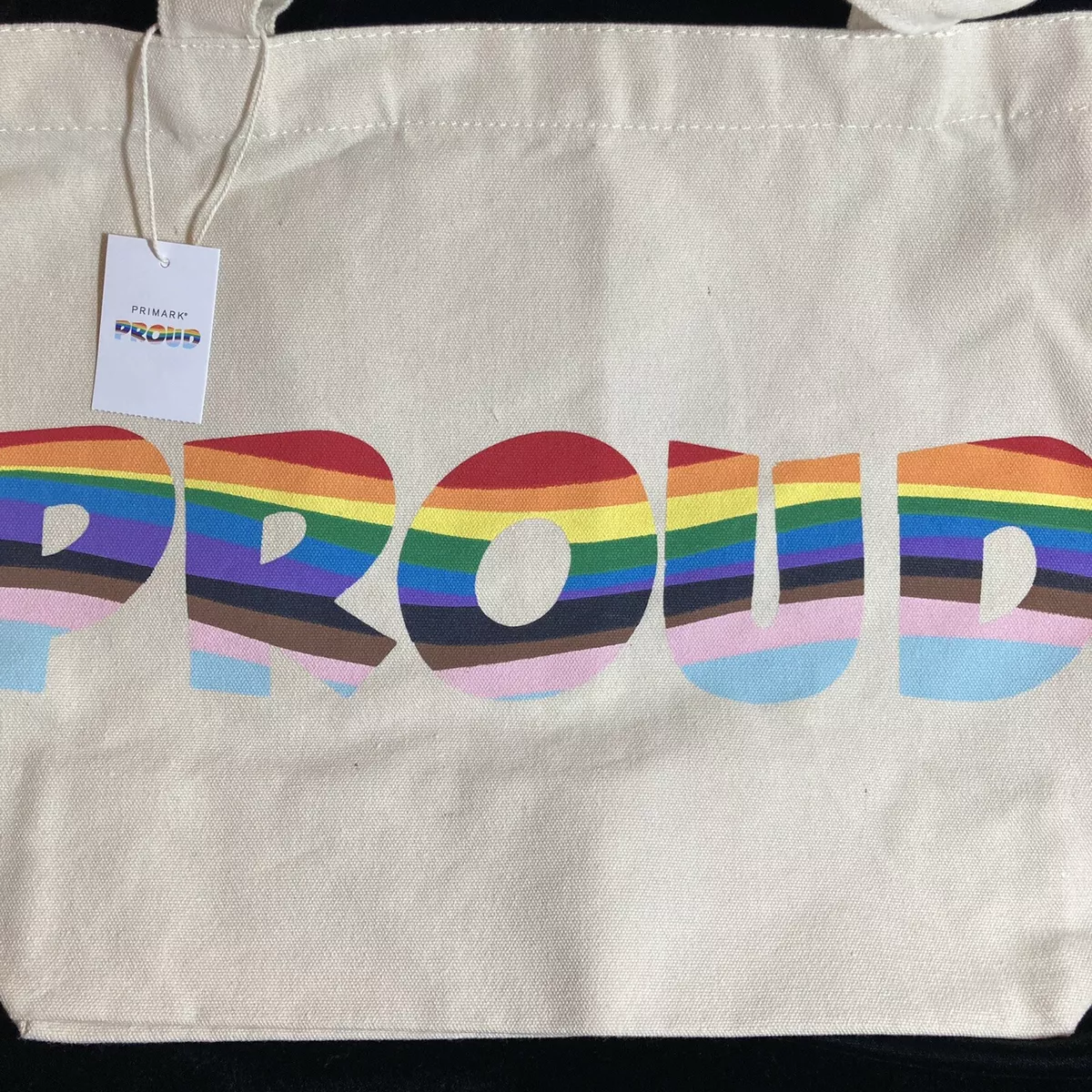 Primark shop rainbow bag