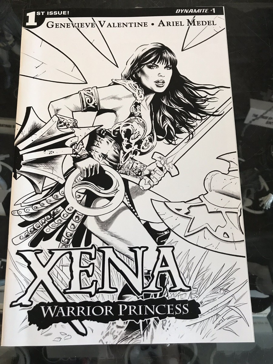 Xena Warrior Princess #1 B&W Greg Land Cover Dynamite 2016 | eBay