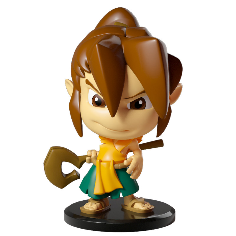 Pack Krosmaster A Lucky Guy version US avec figurine de 5 cm pour collectionneur