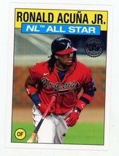 2021 Topps Ronald Acuna, Jr. 70th Anniversary insert baseball card