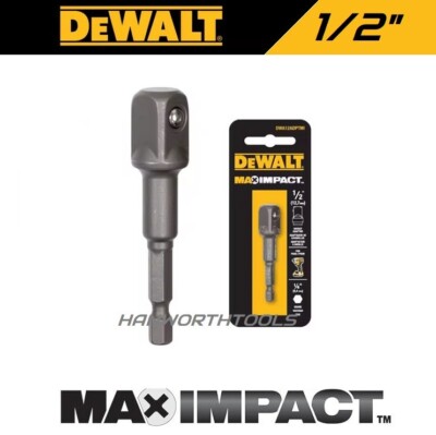 DeWALT Steckschlüssel-Adapter 1/2'' SQ Vierkant Max Impact Duty Nuss-Adapter