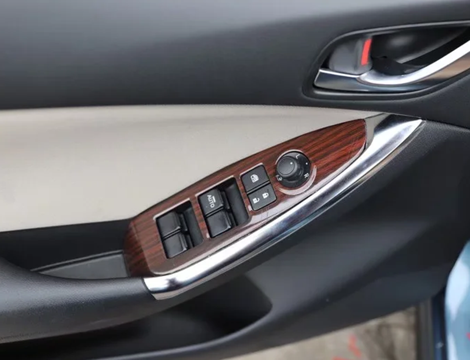 14PCS Peach wood grain Car Interior Kit Cover Trim For Mazda CX5 2013