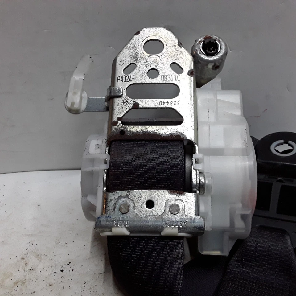 09 10 Pontiac Vibe pasajero delantero derecho negro cinturón de seguridad retractor OEM Foto 3 de 3