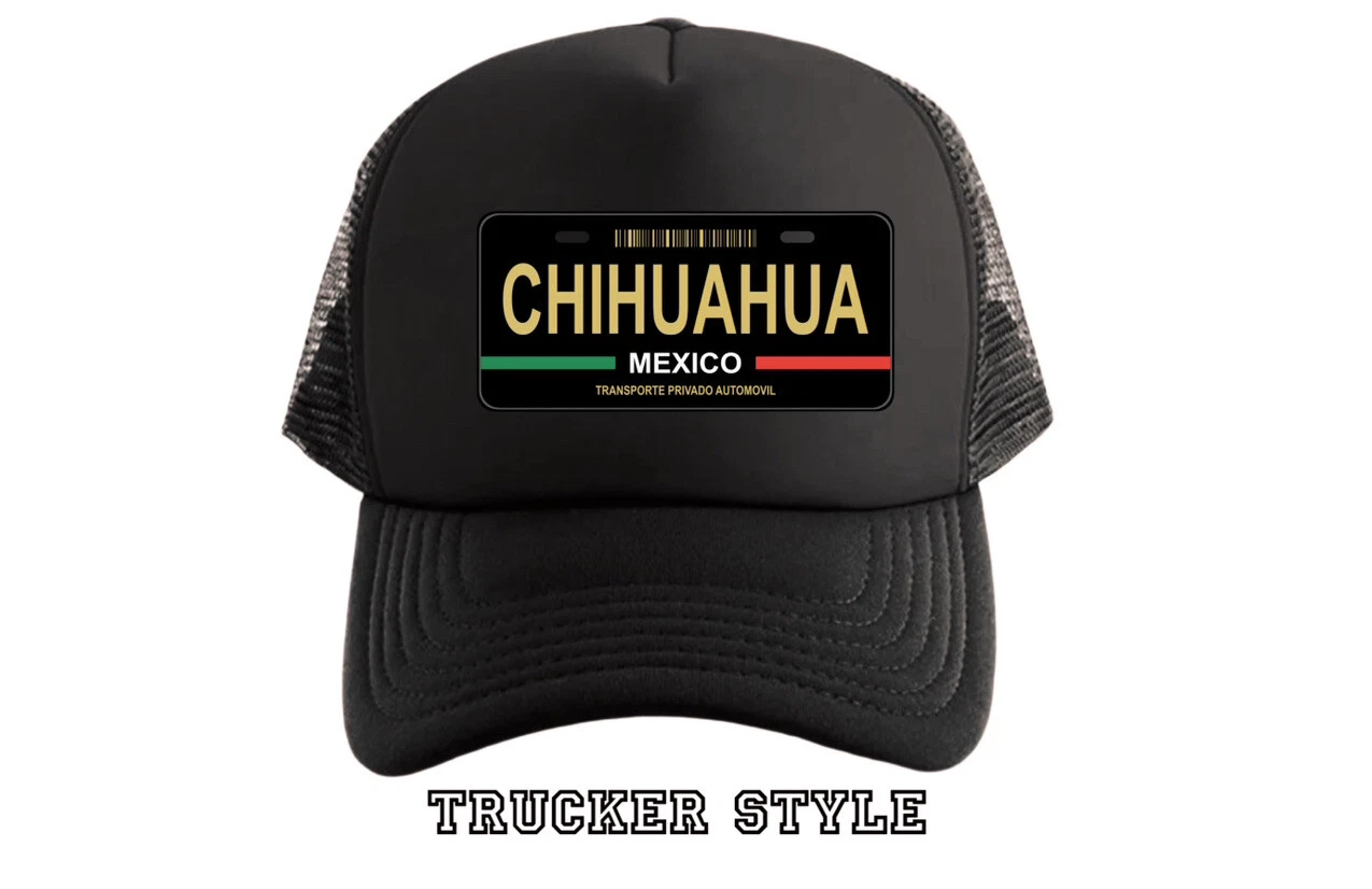 Chihuahua Mexico (trucker style) Snapback Hat, Custom UNISEX