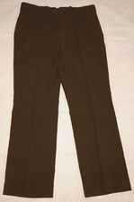 Vintage 1960s PRIME TROPICAL by CORBIN mens brown trousers 35W x 29.5L