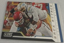 2023 Panini Score Football Khalil Mack Los Angeles Chargers Sack Attack #14