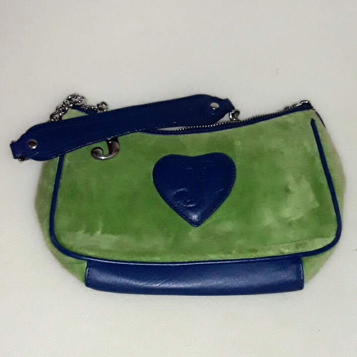 Rare HTF Y2K Vintage Juicy Couture Green Velour Shoulder Bag Rare HTF Y2K Vintage Juicy Couture Green Velour Shoulder Bag