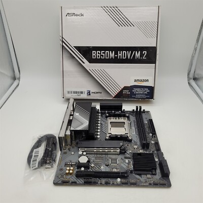 ASRock B650M-HDV/M.2 Motherboard Supports AMD Socket AM5 Ryzen