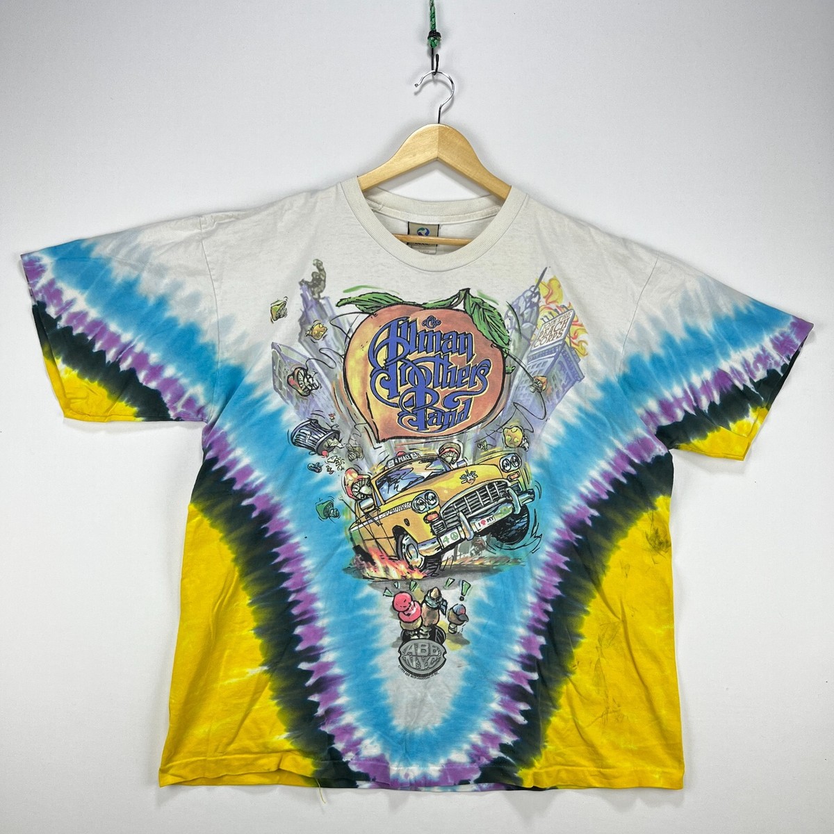 Vintage 90s Liquid Blue Allman Brothers Band T Shirt XL Statue of 