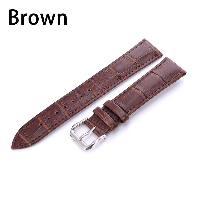 Genuine Leather Watch Band Strap Bamboo Pattern Watchband 12/14/16/18
