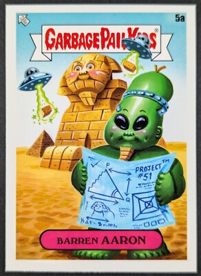 Barren Aaron 2023 Time Warp Topps Mayhem Garbage Pail Kids Card #5a (NM)
