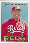 AROLDIS CHAPMAN CINCINNATI REDS 2016 TOPPS HERITAGE BASEBALL CARD