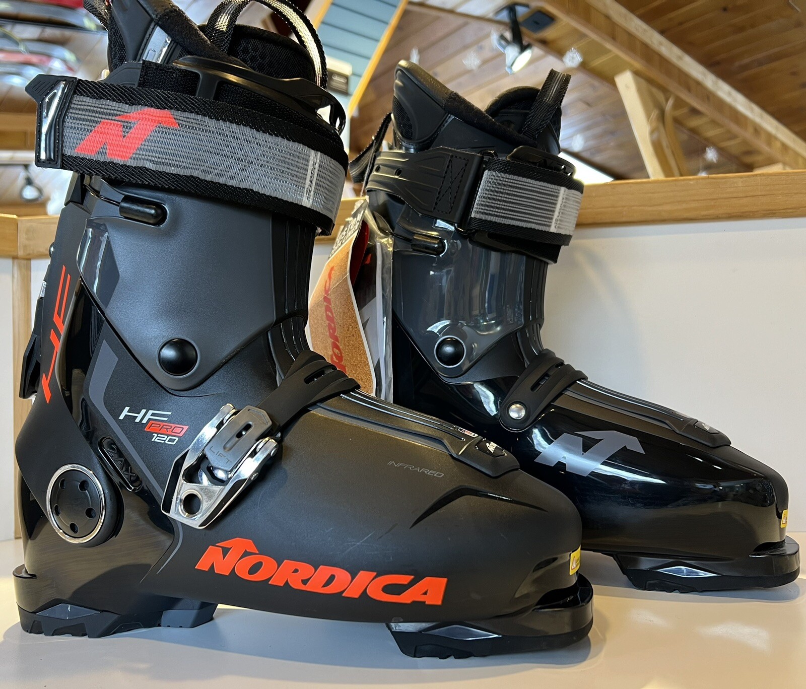 Nordica HF PRO 120 Rear Entry Ski Boots with Grip Walk Soles eBay