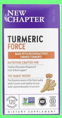New Chapter Turmeric Force 120 Capsules