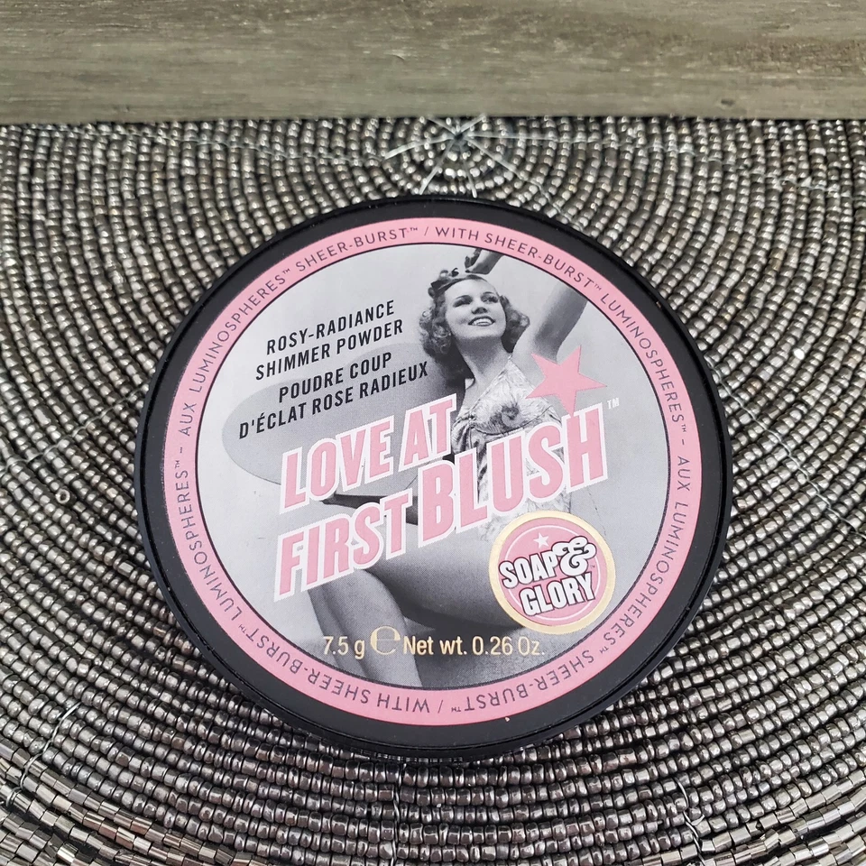 Soap & Glory Love At First Blush ~ ROSA, POP & PERLA ~ Raro Nuevo 0.26oz Iluminador Foto 4 de 4