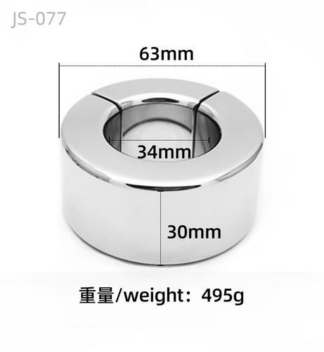Male Chastity Magnetic Stainless Steel Ball Stretcher Enhancer Chastity Scrotum - Bild 13 von 14