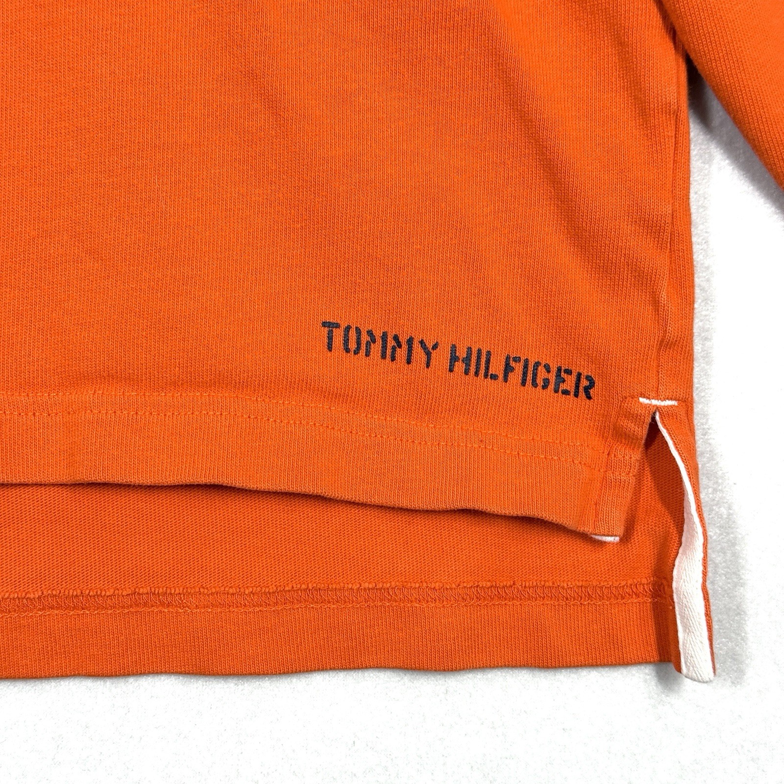 Vintage Tommy Hilfiger Rugby Shirt Mens Medium Illinois Logo Long Sleeve Polo thumbnail 5