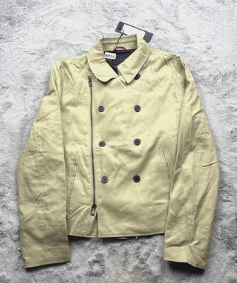 Jack & Jones Jacket Mens Beige 180/100A XXL Pea Coat Lined Outdoor Zip Up