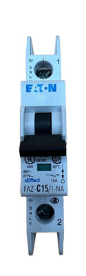Eaton FAZ-C15/1-NA-SP Circuit Breaker 15A 277V 1P DIN 15 Amp 1 Pole New