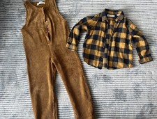 Zara Latzhose Jeans Gr. 104-110 Velvet und Hemd