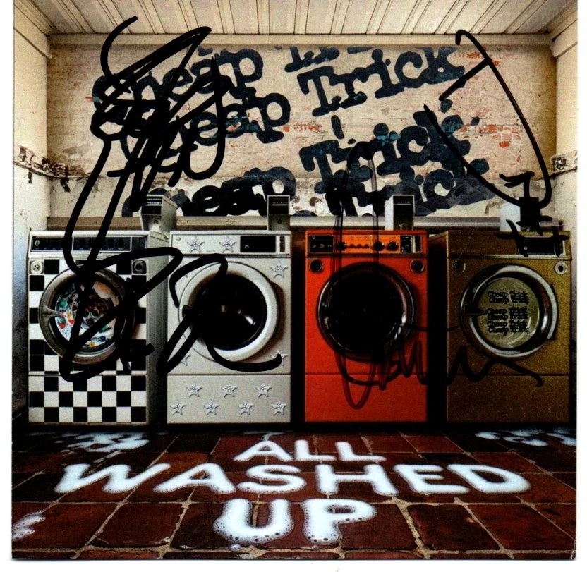 CHEAP TRICK: ALL WASHED UP CD BRAND NEW SIGNED AUTOGRAPHED CARD FULL BAND - Image 3 of 3