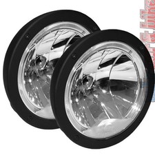 2x Hella Luminator Metal Compact Celis H1 High Beam Headlight Parking Light Ring 2x Hella Luminator Metal Compact Celis H1 High Beam Headlight Parking Light Ring
