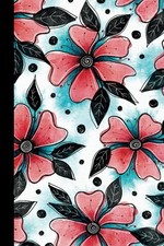 Watercolor Florals Journal: 6x9 with 200 lined pages 6mm spacing White