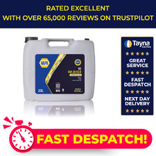 Engine Oil 20L for KIA CEED 1.6D D4FE 20 Litres NAPA 0W20 SN C5 VE ECO Quality 5.14 per litre