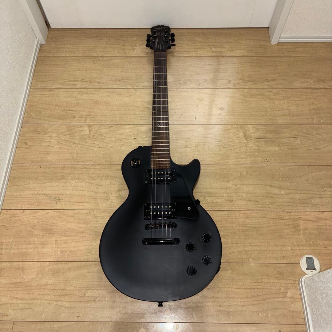 Epiphone Gothic Les Paul Studio Matte Black Electric Guitar | eBay