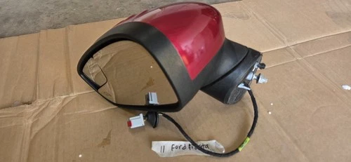 2011-2019 Ford Fiesta Driver Door Left Side View Power Mirror Red Oem.