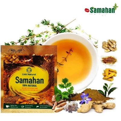 Samahan Ayurvedic Herbal Tea Natural Cold & Cough Relief with 14 Herbs Boost