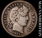 1914-S Barber Dime- Silver- Fine- Scarce Better Date- No Reserve #K354