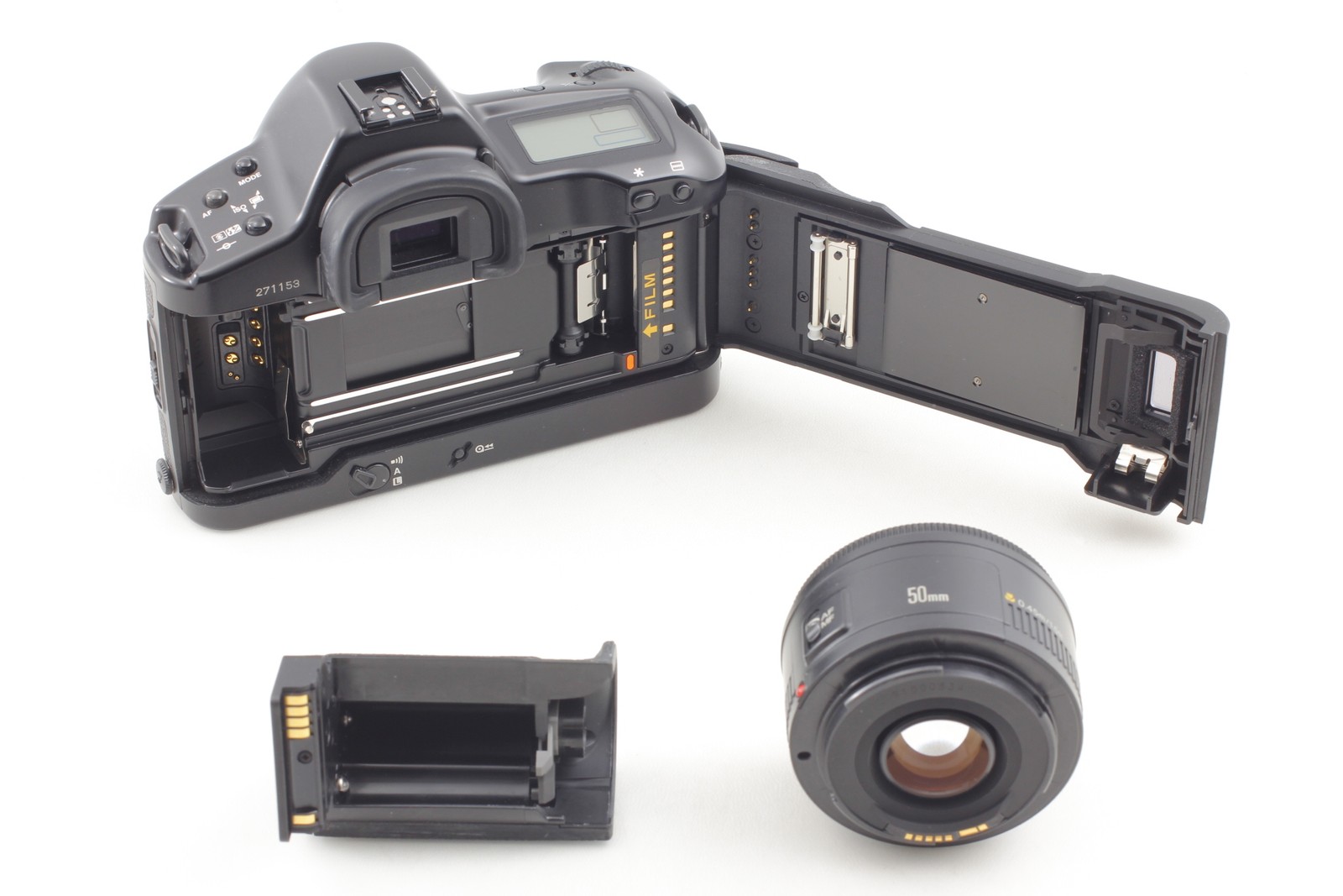 ⏯️[MINT] Canon EOS-1N SLR 35mm Black Film Camera EF 50mm f1.8 II Lens From JAPAN