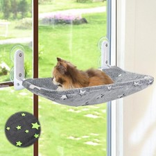 Cat Window Perch Glow In The Dark Cordless Foldable Cat Hammock Bed For Window