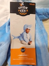 Hyde EEK Baby Blue Shark 3D Hooded Pullover 1PC Halloween Costume 12-18 Month